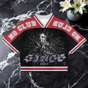 Camisetas americanas de gran tamaño con impresión por sublimación personalizada al por mayor - Product Image 1