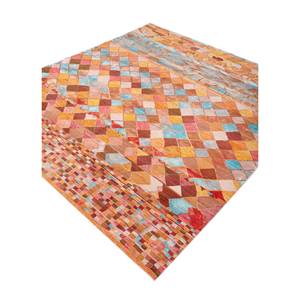 Alfombras Anudadas a Mano de Lana y Seda de Bambú con Patrón Geométrico Manchaha, Rosa y Morado para Uso Doméstico-Les-1586 - Product Image 2