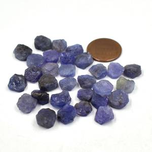 หินอัญมณี <span class=keywords><strong>Tanzanite</strong></span> ดิบคุณภาพสูง8-10มม. ทำด้วยมืออัญมณีหยาบจากธรรมชาติ - Product Image 3
