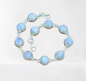 925ที่สมบูรณ์แบบมูนสโตนสปินเนอร์สร้อยข้อมือพลอยแข็งเงินสเตอร์ลิงเครื่องประดับทำด้วยมือเครื่องประดับอินเดียเครื่องประดับชั้นดี - Product Image 1