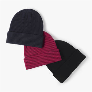 2025 Unisex High Quality Woolen Sport <b>Beanie</b> Custom Designer Colors Trending <b>Slouchy</b> Plain <b>Beanie</b> for Winter - Product Image 5