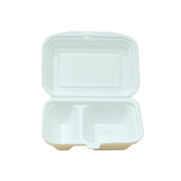 Conteneur alimentaire en mousse PS QUANG QUAN à prix compétitif avec couvercle, 1-2-3 compartiments, boîte à lunch jetable pour plats à emporter au Vietnam