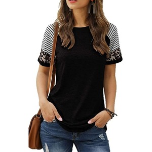 Camiseta sólida para mujer, camisetas de estilo Simple, camisa informal para mujer, suéter femenino de cuello redondo, ropa Y2k de manga corta a la moda transpirable - Product Image 2