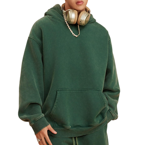 เสื้อมีฮู้ดไซส์ใหญ่พิเศษสำหรับผู้ชายโชว์ไหล่มีกระเป๋าด้านหน้าลึกทุกฤดูกาลเพื่อสไตล์ที่ไม่ต้องพยายาม - Product Image 3