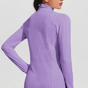 Chaqueta de golf para mujer, calidad premium, cuello alto, tejida, ecológica, transpirable, para golf al aire libre, entrenamiento, práctica, uso casual - Product Image 5