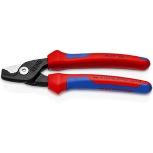 Cisailles à câbles KNIPEX 160 mm avec poignées multi-composants pour la gestion des câbles et les accessoires - Product Image 1