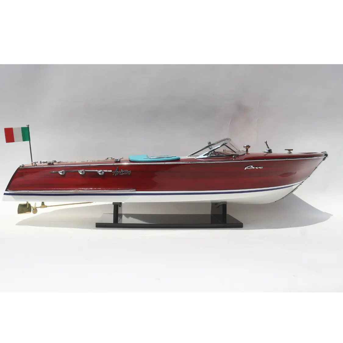 SPEED BOAT MODEL SUPER RIVA ARISTON - HANDMADE WOODEN MODEL BOAT FOR DECORATION - HIGH QUALITY SPEED BOAT MODEL FOR GIFT