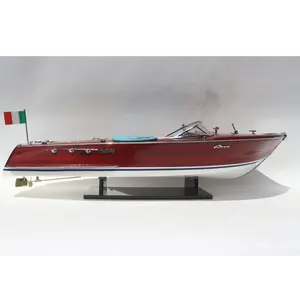 BARCO DE VELOCIDADE MODELO SUPER RIVA ARISTON-BARCO DE MADEIRA MODELO DE MADEIRA PARA DECORAÇÃO-BARCO DE VELOCIDADE DE ALTA QUALIDADE MODELO PARA PRESENTE