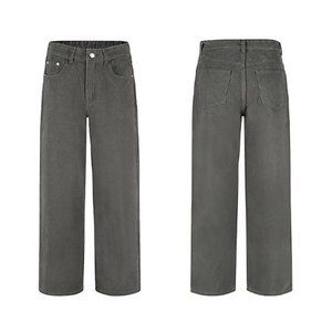 Pantalones Vaqueros de Pierna Ancha para Hombre, Vaqueros Holgados con Bolsillos, Ropa de Calle Informal, Pantalones Largos de Color Sólido - Product Image 2