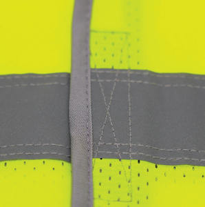 เสื้อแจ็กเก็ตนิรภัยแบบนิ่มสำหรับงานก่อสร้างเสื้อแจ็กเก็ตสีแดงเสื้อกั๊กสะท้อนแสงออกแบบได้เองพร้อมโลโก้ชุดทำงานแบบไฮวิส - Product Image 6