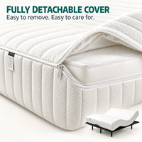 Matelas intelligent à soutien ferme, matelas de lit électrique réglable, matelas en mousse à mémoire de forme avec design ergonomique, fabricant OEM