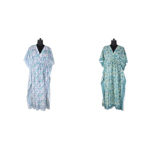 Caftán corto de seda pura sin mangas a la moda, ropa de dormir de talla grande para mujer, ropa de mujer de alta calidad, caftán corto, vestido de señora, el mejor - Product Image 1