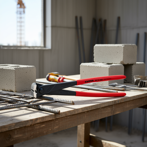 คีมตัดลวดแรงบิดสูง Knipex สำหรับช่างคอนกรีต หัวเคลือบสีดำ ด้ามจับขัดเงาเคลือบพลาสติก - Product Image 3