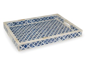 Gran oferta, bandeja con incrustaciones de resina de calidad Premium, tamaño personalizado, elegante bandeja para servir con incrustaciones de hueso, bandeja de almacenamiento de gran calidad, último diseño - Product Image 6