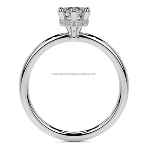 แหวนเพชรเดี่ยวทรงลูกแพร์สุดสวยสำหรับผู้หญิงแหวนเพชรเม็ดเดี่ยวทำจากเงินสเตอลิง925 - Product Image 6