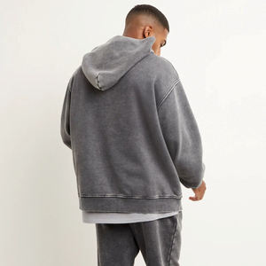 Sweat-shirt à capuche épais surdimensionné pour hommes en polaire ample à capuche souple de haute qualité Sweats à capuche avec logo personnalisé Sweats à capuche numériques - Product Image 2