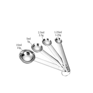ชุดถ้วยตวงและช้อนพร้อมด้ามทองเหลืองเหมาะสำหรับเครื่องครัวที่มีสไตล์เครื่องมือคุณภาพระดับพรีเมี่ยมมีจำหน่าย - Product Image 5