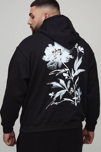 Vêtements de rue personnalisés avec motif personnalisé, logo imprimé par transfert thermique, taille plus, coupe régulière, 100% coton, uni teint en hiver - Product Image 4