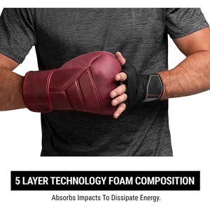 Vente en gros Gants de boxe respirants de couleur pure personnalisés avec logo personnalisé Gants de boxe en cuir PU pour l'entraînement - Product Image 6