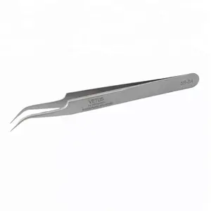 Herramienta aplicadora de pestañas más vendida Juego de herramientas para pestañas de acero inoxidable 100% con etiqueta privada Pinzas para pestañas de oro rosa - Product Image 1