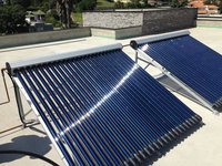 Collecteur solaire à collecteur inférieur avec entrée et sortie |   Tubes à vide à caloduc |   Étanche IPX7 |   Antigel pour -40 ℃   à 95 ℃