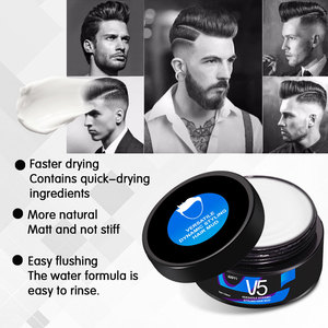 Salon de coiffure soins des cheveux pour hommes produits coiffants coiffure cheveux mats pâte de cire argile pour hommes marque privée V5 - Product Image 4