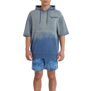 Sudadera con capucha de lana de diseño de nuevo estilo Sudadera con capucha de lana de peso pesado Ropa de invierno de calidad premium para hombre Sudadera con capucha de manga corta - Product Image 3