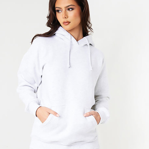 Sudaderas Cortas de 350 g/m², Ropa Urbana al por Mayor, Logotipo Personalizado, Impresión Puff, Sudadera Lisa para Mujer - Product Image 2