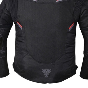 Veste de moto d'été approuvée CE col montant pour hommes Logo avant Protection de course respirante Tissu en velours côtelé de haute qualité - Product Image 6