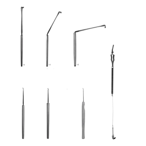 Love nerve Dura Hook retractor 19cm Straight Frazier Hook Hook retractor 18cm SHARP Lahey nerve Dura Hook retractor 13cm - Product Image 1
