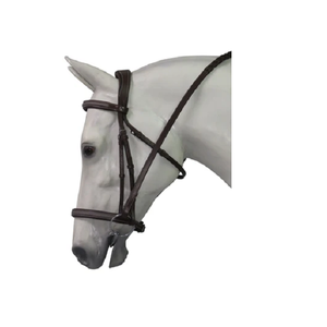 La MEJOR brida de caballo de alta calidad con banda de cristal para cejas para caballos NUEVA brida de cuero elegante Horse Black - Product Image 5