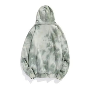 Sudadera con Capucha Personalizada de Felpa Sólida, Teñida con Técnica Tie-Dye, Lavado Ácido, Efecto Desteñido por el Sol, de Alta Calidad para Hombre, 100% Algodón, Corte Regular, en Oferta - Product Image 5
