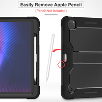 Étui robuste antichoc pour iPad, housse de protection intégrale pour tablette, compatible avec iPad Pro 13 pouces, étui 2024 7e génération