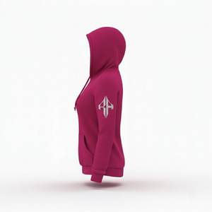 Sweat à capuche pour femme de qualité supérieure, 100% coton molletonné, 300g, séchage rapide, respirant, décontracté, hiver, coupe classique, avec capuche à enfiler, OEM - Product Image 2