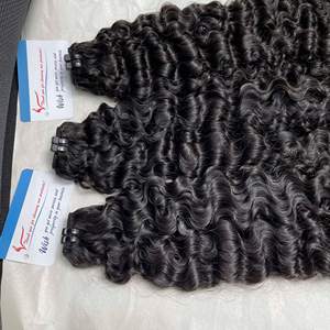 Vente en gros 100% cheveux vietnamiens bruts bouclés paquets de cheveux humains extensions vierges naturels birmans bouclés vendeurs de cheveux bruts - Product Image 1