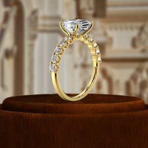 แหวนเพชรทรง Asscher 1 กะรัต รับรองโดย IGI เพชรเพาะเลี้ยงในห้องปฏิบัติการ แหวนหมั้นทองคำขาว 14k ดีไซน์เรียบหรู สำหรับงานปาร์ตี้ งานแต่งงาน และวันครบรอบ - Product Image 6