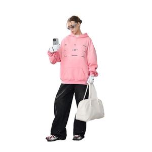 Sweat à capuche de haute qualité 500 g/m², imprimé dégradé, lavage vintage, sweat à capuche en molleton français, 100 % coton, lourd, délavé - Product Image 6