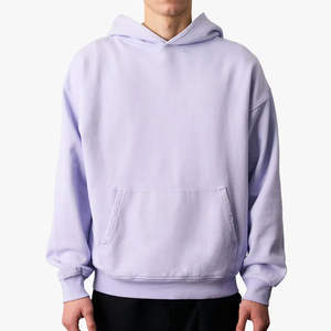Premium Custom OEM Service <b>Men's</b> 100% Cotton <b>Fleece</b> Pullover <b>Hoodie</b> with <b>Lined</b> Design Regular Fit Formal Style - Product Image 4