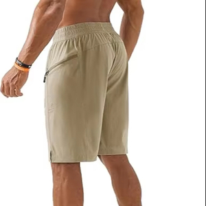 Pantalones Cortos para Hombre Hechos a Medida al Mejor Precio, Detalle de Botones, Transpirables, de Tela Oxford de Spandex/Algodón, Cintura Elástica - Product Image 5