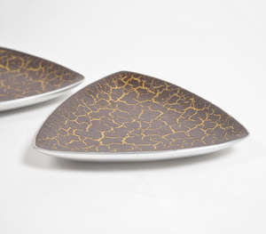 Ensemble d'assiettes à Pizza en Aluminium texturé émaillé personnalisé de 2 fabricants grossistes - Product Image 2