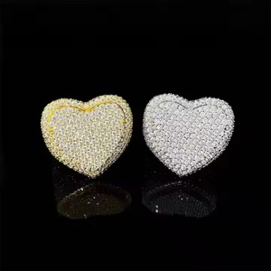 Nouvelle tendance VS clarté 14K argent et or laboratoire cultivé diamant Hip Hop bague pour hommes diamant amis bijoux - Product Image 3