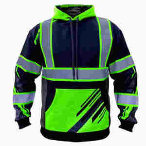 Ropa DE TRABAJO Sudadera con capucha Trabajo personalizado Ropa de punto Construcción DE SEGURIDAD Sudadera con capucha Chaleco DE SEGURIDAD reflectante de alta visibilidad Sudadera con capucha - Product Image 1