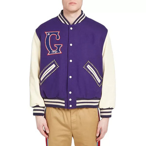 Meilleure vente Vestes d'hiver de baseball lourds Veste Letterman brodée personnalisée Blouson bombardier mode pour hommes - Product Image 1