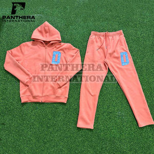 Boohooman-Conjunto de ropa deportiva transpirable de secado rápido con logotipo personalizado impreso para gimnasio, chándal regular unisex, incluye pantalones de chándal - Product Image 1