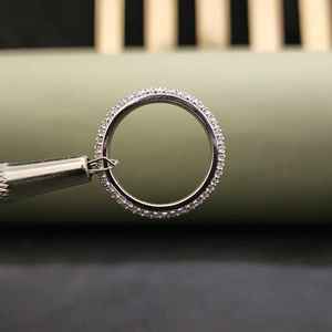 แหวนทอง 14KT สแตนเลสสตีลประดับเพชรทรง Eternity แบบ Micro Pave Cut สำหรับงานแต่งงาน ครบรอบ หรือทุกโอกาส เหมาะสำหรับทั้งชายและหญิง ทันสมัย ได้รับการรับรองจาก IGI - Product Image 3