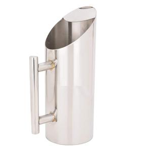 Carafe en acier inoxydable argenté poli de haute qualité, 1,5 L, écologique, pour boissons - Product Image 2
