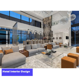 Projet d'hôtel Rendu 3D moderne Solutions de conception de plan d'étage intérieur pour des appartements dans toute la maison Hôtels Villas-Designers experts - Product Image 1