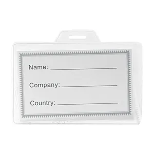 Porta Badge Personalizzato in PVC Trasparente con Accessori - Product Image 1