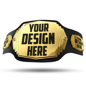 Cinturón de Campeonato de Golf Personalizado, Placa de Metal Chapada en Oro Verde, Material de PU Duradero, Unisex, para Artes Marciales, Antideslizante, Plegable, de Alta Calidad - Product Image 3