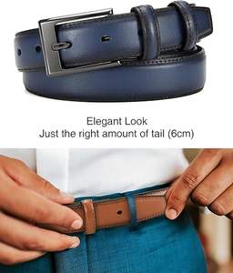 2025 nouvelles ceintures en cuir véritable de haute qualité pour hommes Logo personnalisé en gros jeans décontractés robe formelle élégant alliage broche personnalisée - Product Image 3